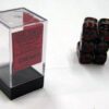 Translucent Smoke/red D6 16mm Dobbelstee