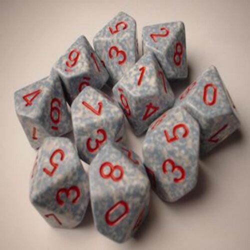 Air Speckled D10 Dobbelsteen Set (10 stu
