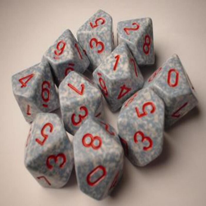 Air Speckled D10 Dobbelsteen Set (10 stu