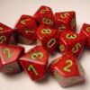 Strawberry Speckled D10 Dobbelsteen Set