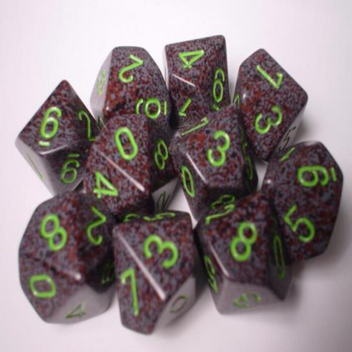 Earth Speckled D10 Dobbelsteen Set (10 s