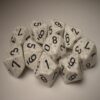 Arctic Camo Speckled D10 Dobbelsteen Set