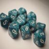 Sea Speckled D10 Dobbelsteen Set (10 stu