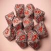 Granite Speckled D10 Dobbelsteen Set (10