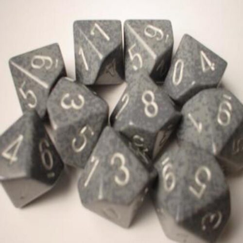Hi-Tech Speckled D10 Dobbelsteen Set (10