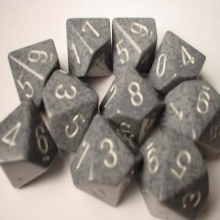 Hi-Tech Speckled D10 Dobbelsteen Set (10