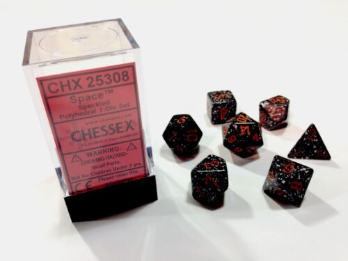 Space Speckled Polydice Dobbelsteen Set
