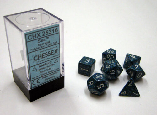 Sea Speckled Polydice Dobbelsteen Set (7