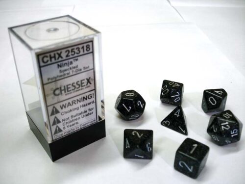 Ninja Speckled Polydice Dobbelsteen Set