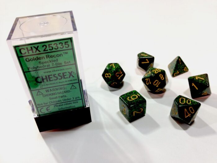 Golden Recon Speckled Polydice Dobbelste