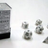 Opaque White/black Polydice Dobbelsteen