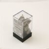 Opaque Grey/black Polydice Dobbelsteen S