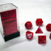 Opaque Red/black Polydice Dobbelsteen Se