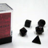 Opaque Black/red Polydice Dobbelsteen Se