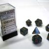Opaque Dark Grey/copper Polydice Dobbels