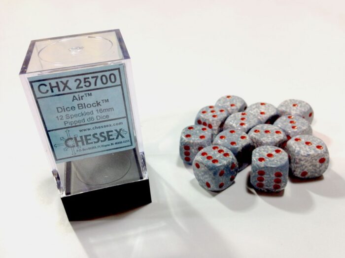 Air Speckled D6 16mm Dobbelsteen Set (12
