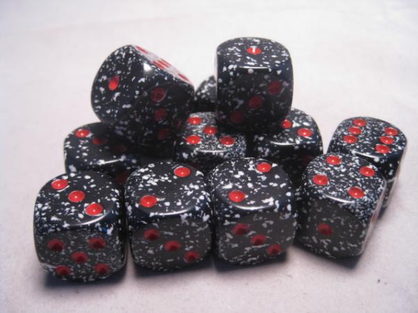 Space Speckled D6 16mm Dobbelsteen Set (