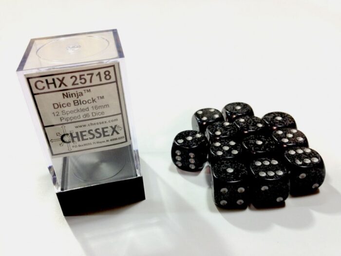 Ninja Speckled D6 16mm Dobbelsteen Set (