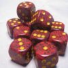 Mercury Speckled D6 16mm Dobbelsteen Set