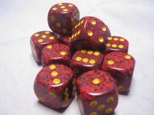 Mercury Speckled D6 16mm Dobbelsteen Set