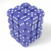 Chessex Opaque Purple/white D6 12mm Dobbelsteen Set (36 stuks) – vanaf 3 jaar