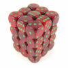 Strawberry Speckled D6 12mm Dobbelsteen