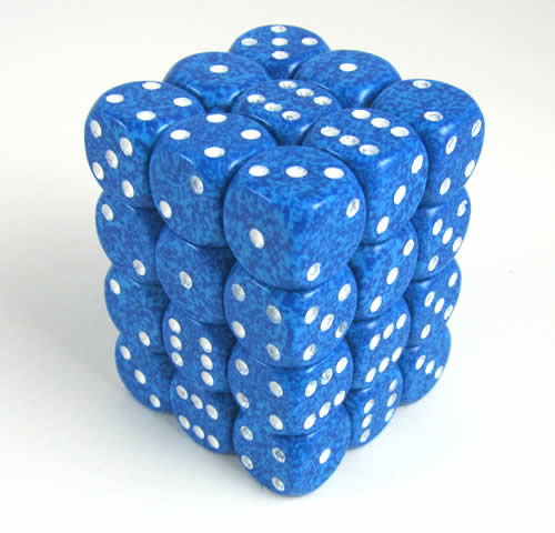 Water Speckled D6 12mm Dobbelsteen Set (
