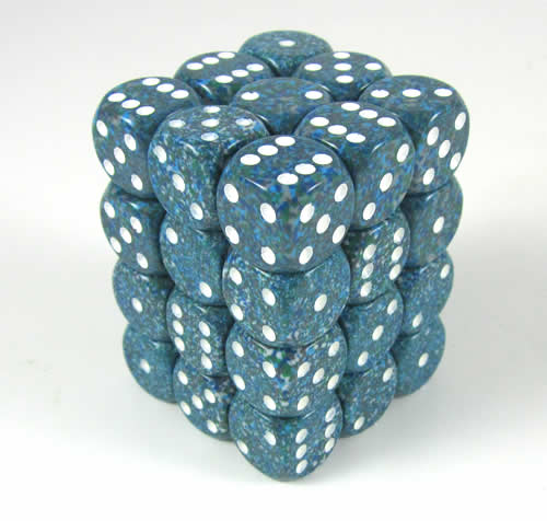 Sea Speckled D6 12mm Dobbelsteen Set (36