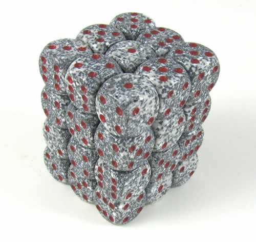Granite Speckled D6 12mm Dobbelsteen Set