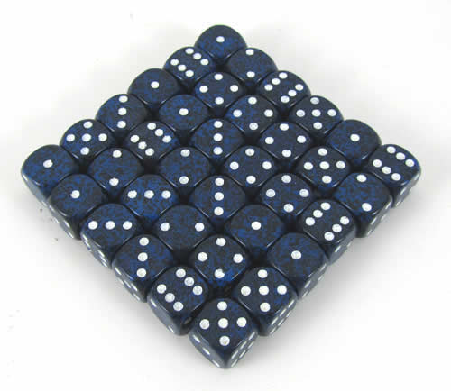 Stealth Speckled D6 12mm Dobbelsteen Set
