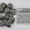 Opaque Grey/black D10 Dobbelsteen Set (1
