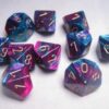 Gemini Purple-Teal/gold D10 Dobbelsteen