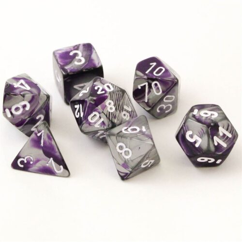 Gemini Purple-Steel/white Polydice Dobbe
