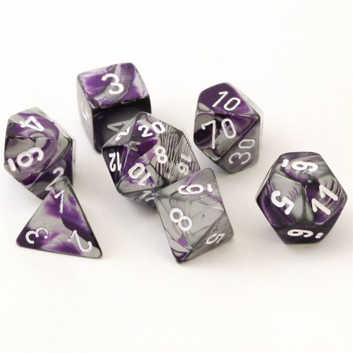 Gemini Purple-Steel/white Polydice Dobbe