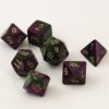 Gemini Green-Purple/gold Polydice Dobbel