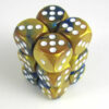 Gemini Blue-Gold/white D6 16mm Dobbelste