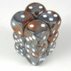 Gemini Copper - Steel/white D6 16mm Dobb