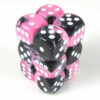 Gemini Black-Pink/white D6 16mm Dobbelst