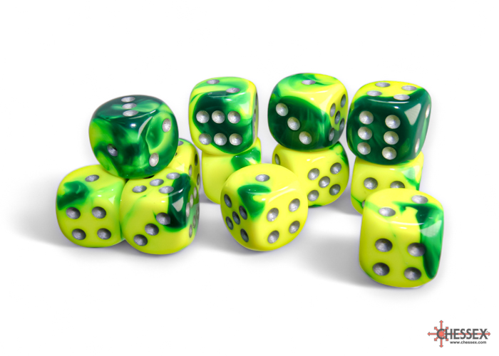 Gemini 16mm d6 Green-Yellow/silver Dobbe