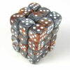 Gemini Copper - Steel/white D6 12mm Dobb