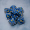 Phantom Teal/gold D10 Dobbelsteen Set (1