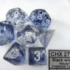 Nebula Black/white Polydice Dobbelsteen