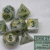 Marble Green/dark green Polydice Dobbels