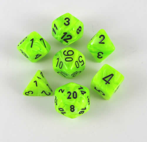 Vortex Bright Green/black Polydice Dobbe