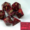 Vortex Burgundy/gold Polydice Dobbelstee