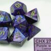 Lustrous Purple/gold Polydice Dobbelstee
