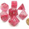 Ghostly Glow Pink/silver Polydice Dobbel