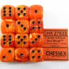 Vortex Orange/black D6 16mm Dobbelsteen