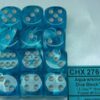 Cirrus Aqua/silver D6 16mm Dobbelsteen S