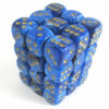 Vortex Blue/gold D6 12mm Dobbelsteen Set